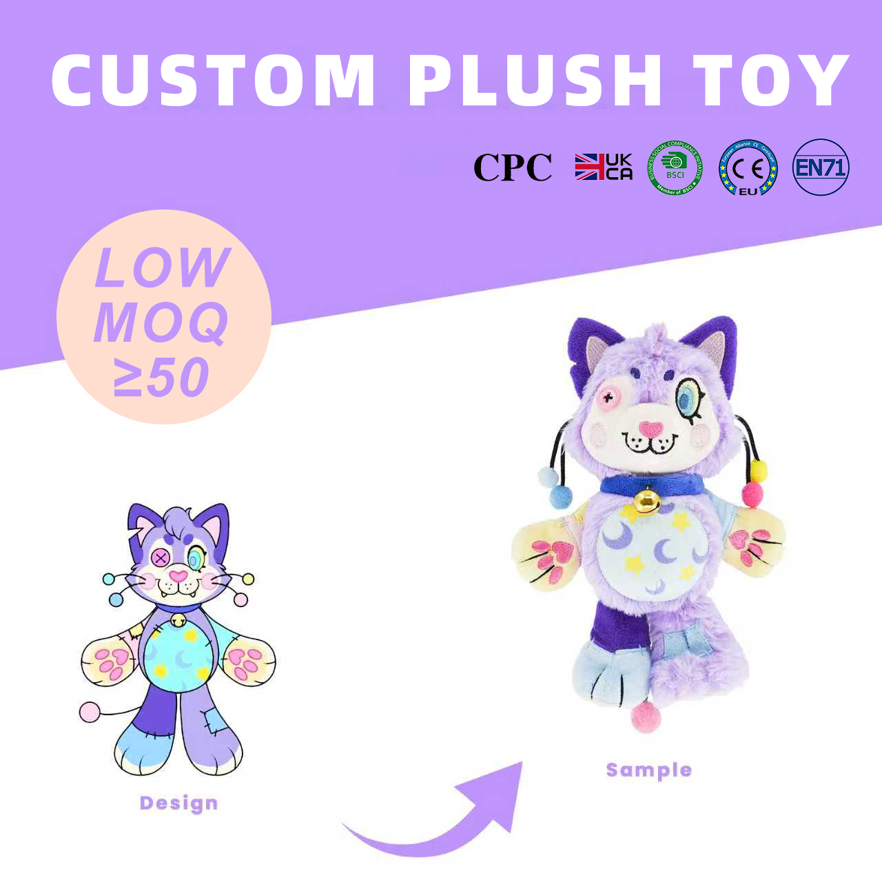 Joy Foundation Store Facebook ad: Custom Plush Toys