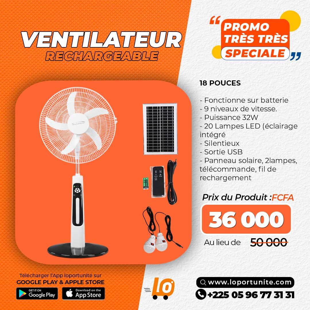 Loportunite Facebook ad: GRANDE PROMO VENTILATEURS