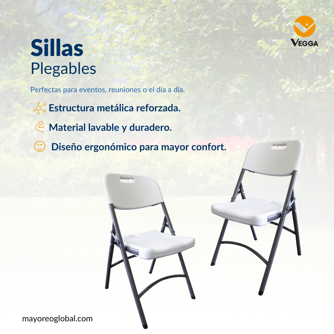 Vegga Facebook ad: Comodidad y resistencia en cada silla