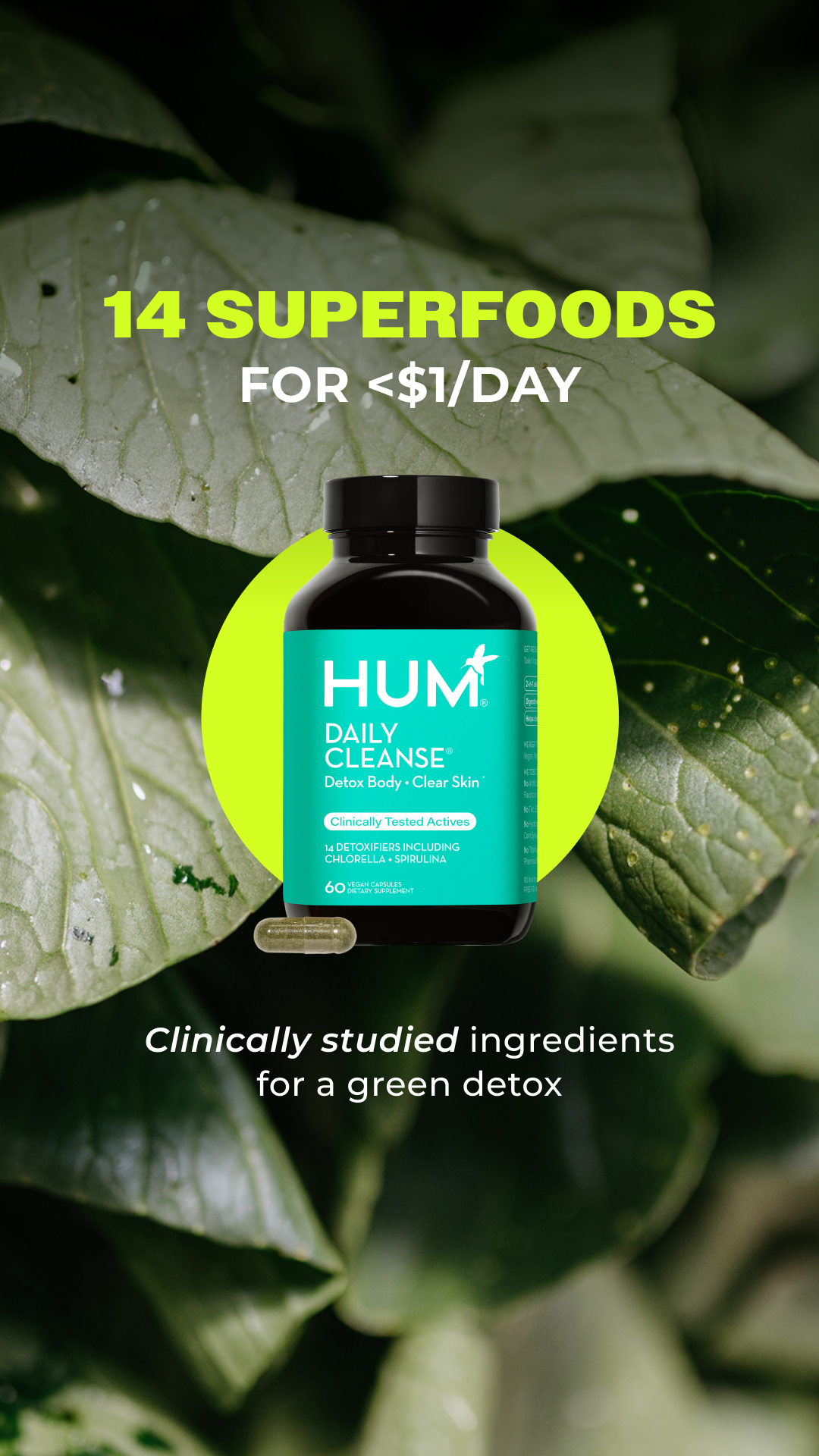 HUM Nutrition Facebook ad