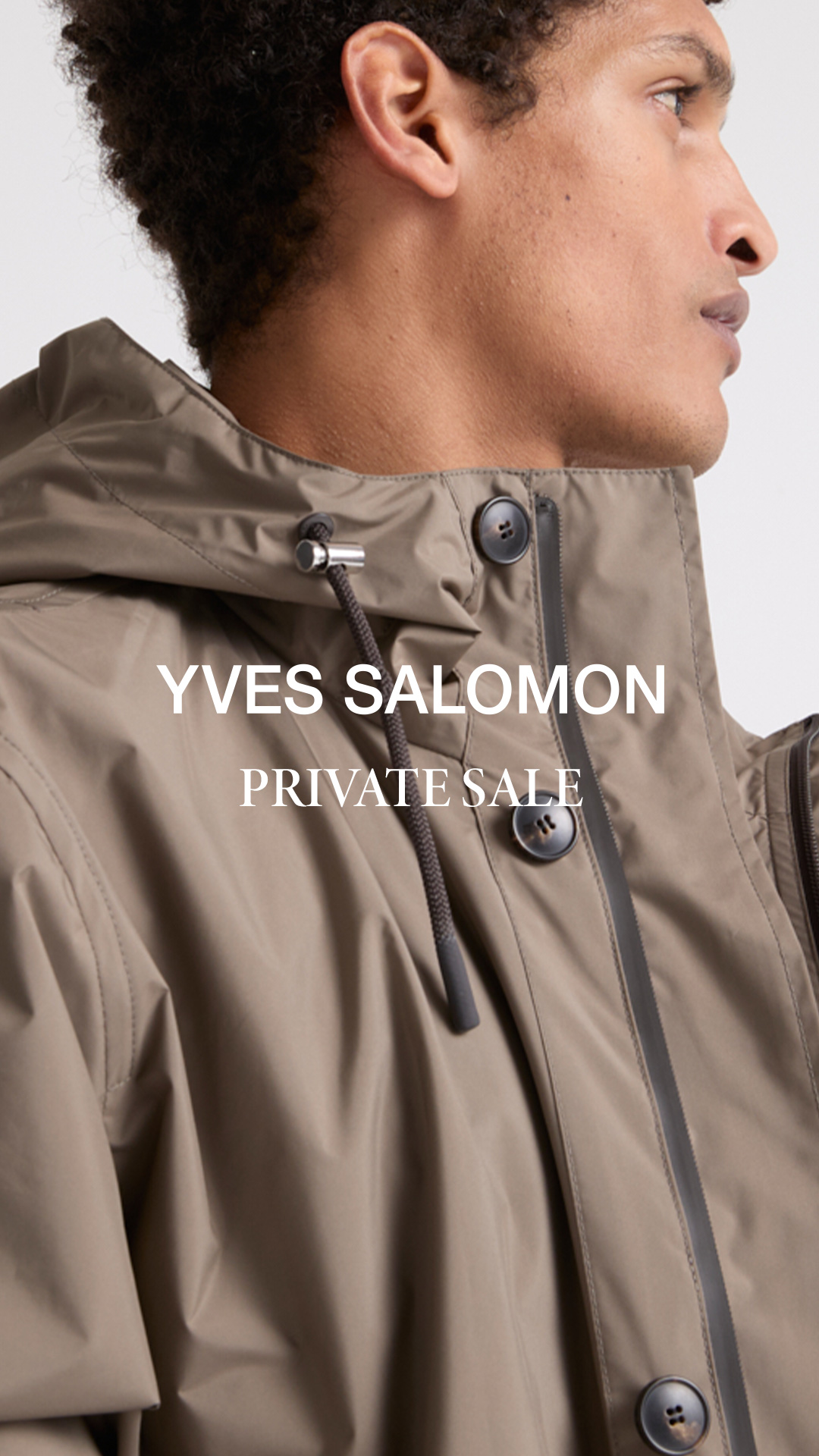 Yves Salomon Facebook ad: Private sale men selection - Yves Salomon