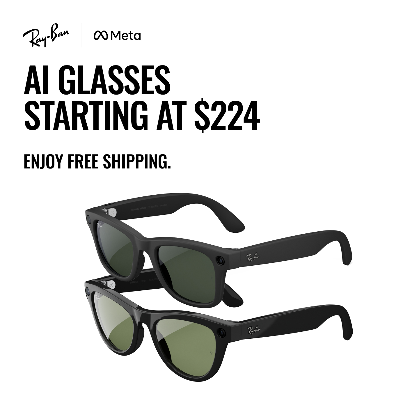 Ray-Ban Meta Facebook ad