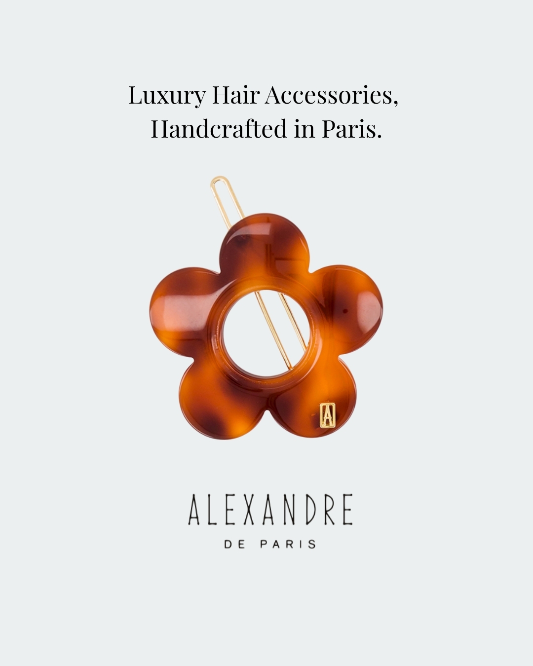 Transatlantic Jewels Facebook ad: Saint Paul Acetate Side Barette