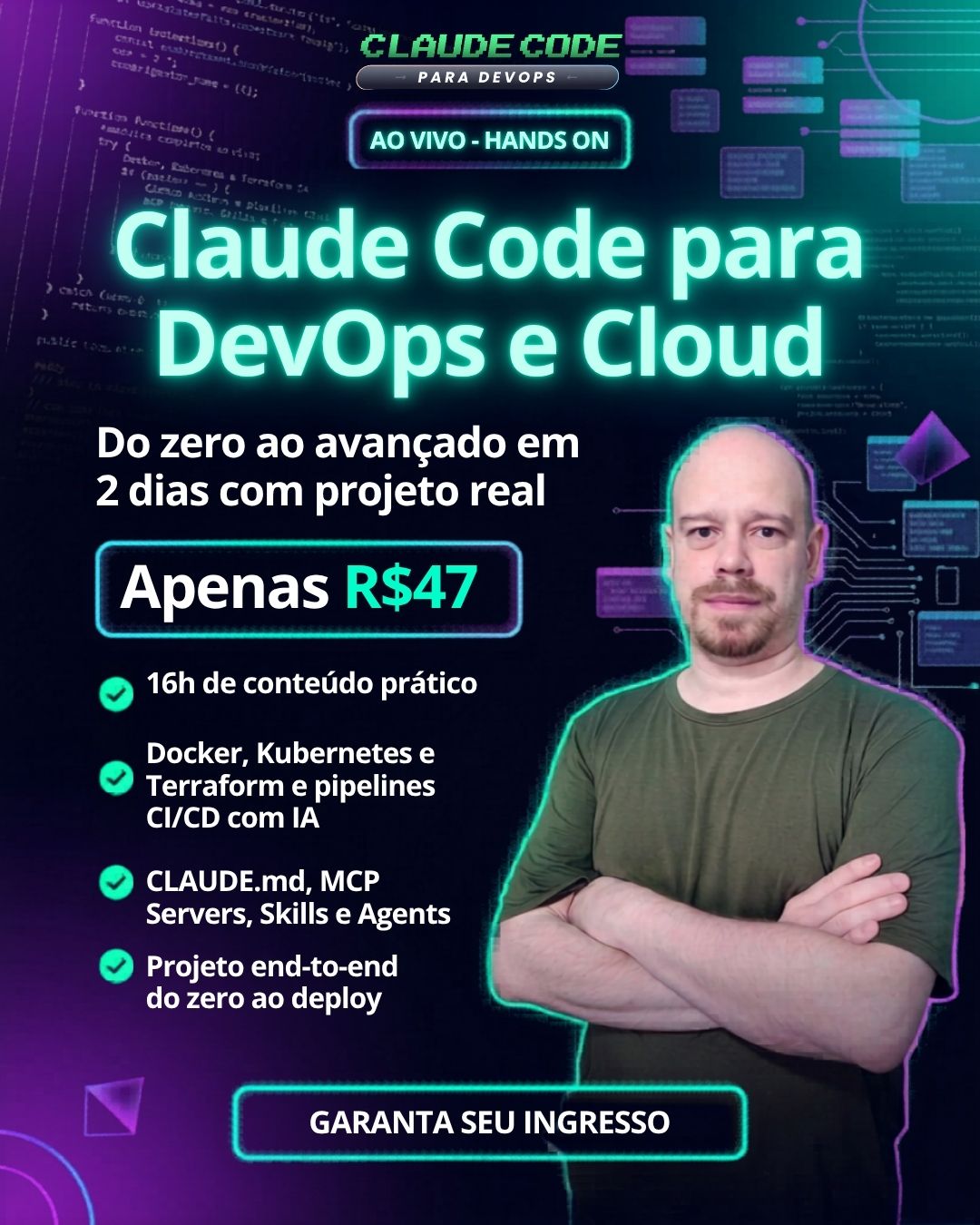 Fabrício Veronez Facebook ad: Claude Code para DevOps