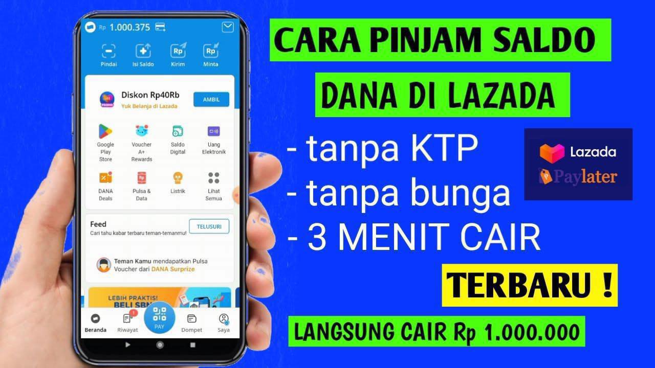 Pinjaman online Facebook ad: Halo pengguna akun DANA ada kabar baik nih…