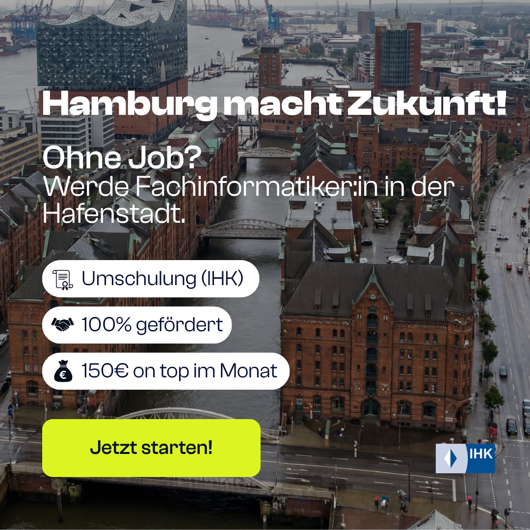 Dualis Institut Facebook ad: 100 % gefördert: Deine IT-Umschulung