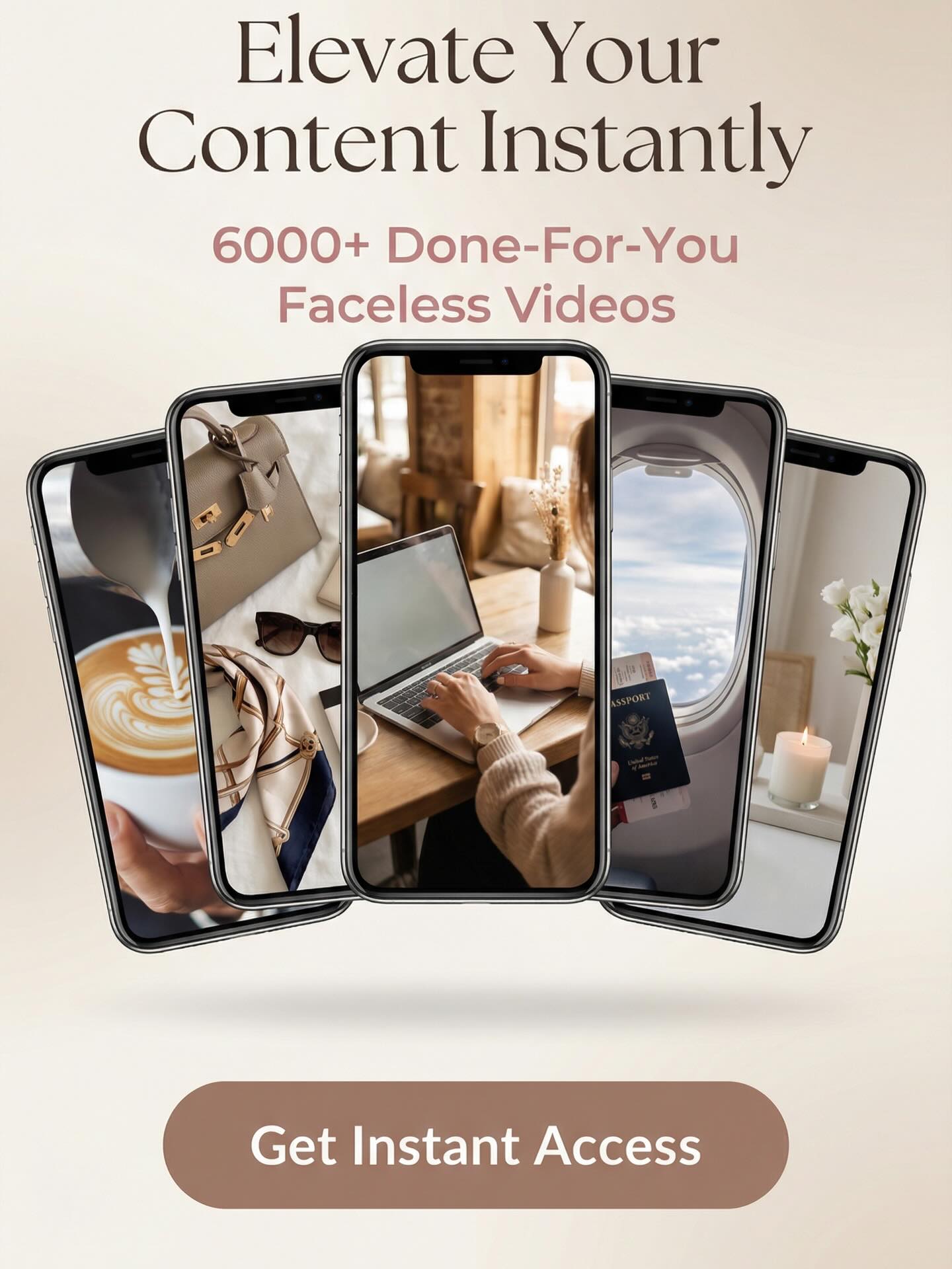 Faceless Social Success Facebook ad: Our faceless aesthetic videos are a game-changer for…