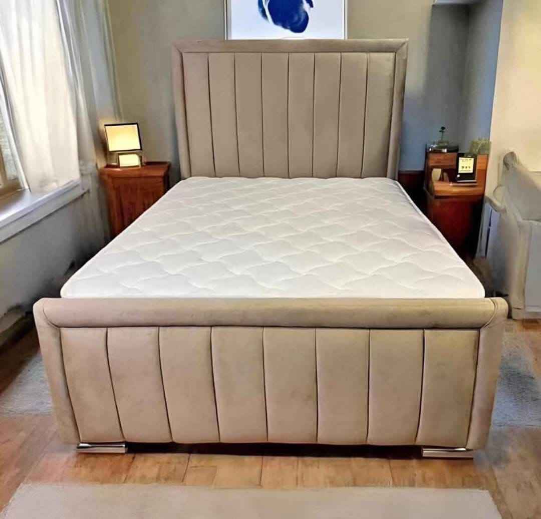 Decor Furniture Facebook ad: Luxury Double Bed With Mattress For Sale In Just For 399€…