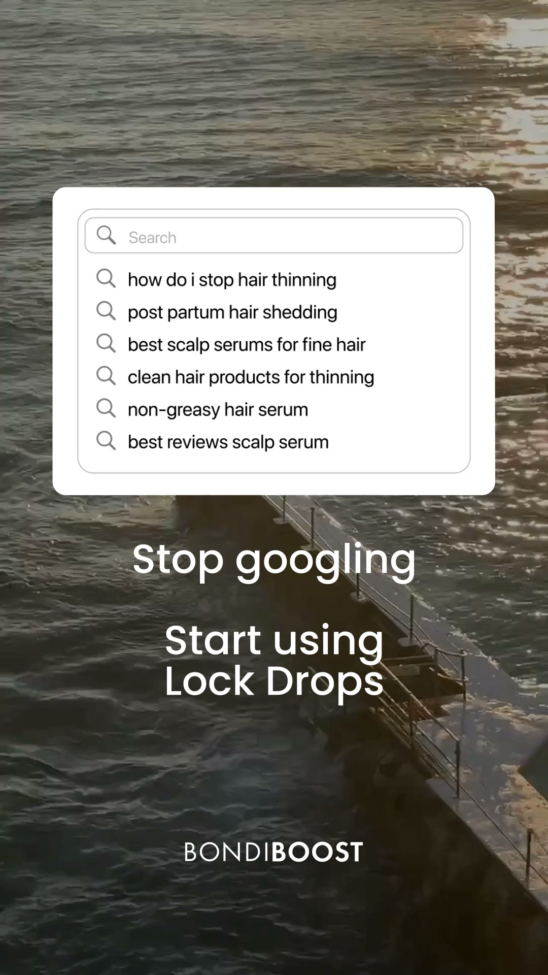 BondiBoost Facebook ad: Lock Drops