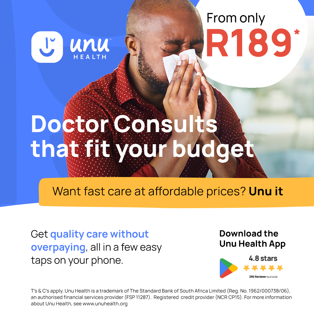 Unu Health Facebook ad: From only R189*