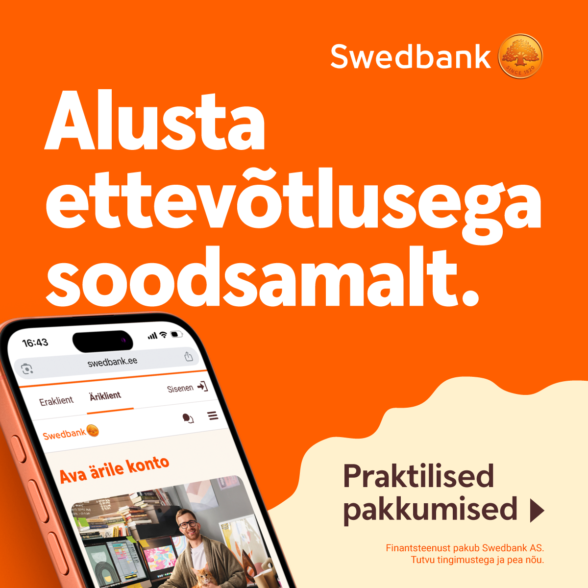 Swedbank Eestis Facebook ad from May 14, 2026