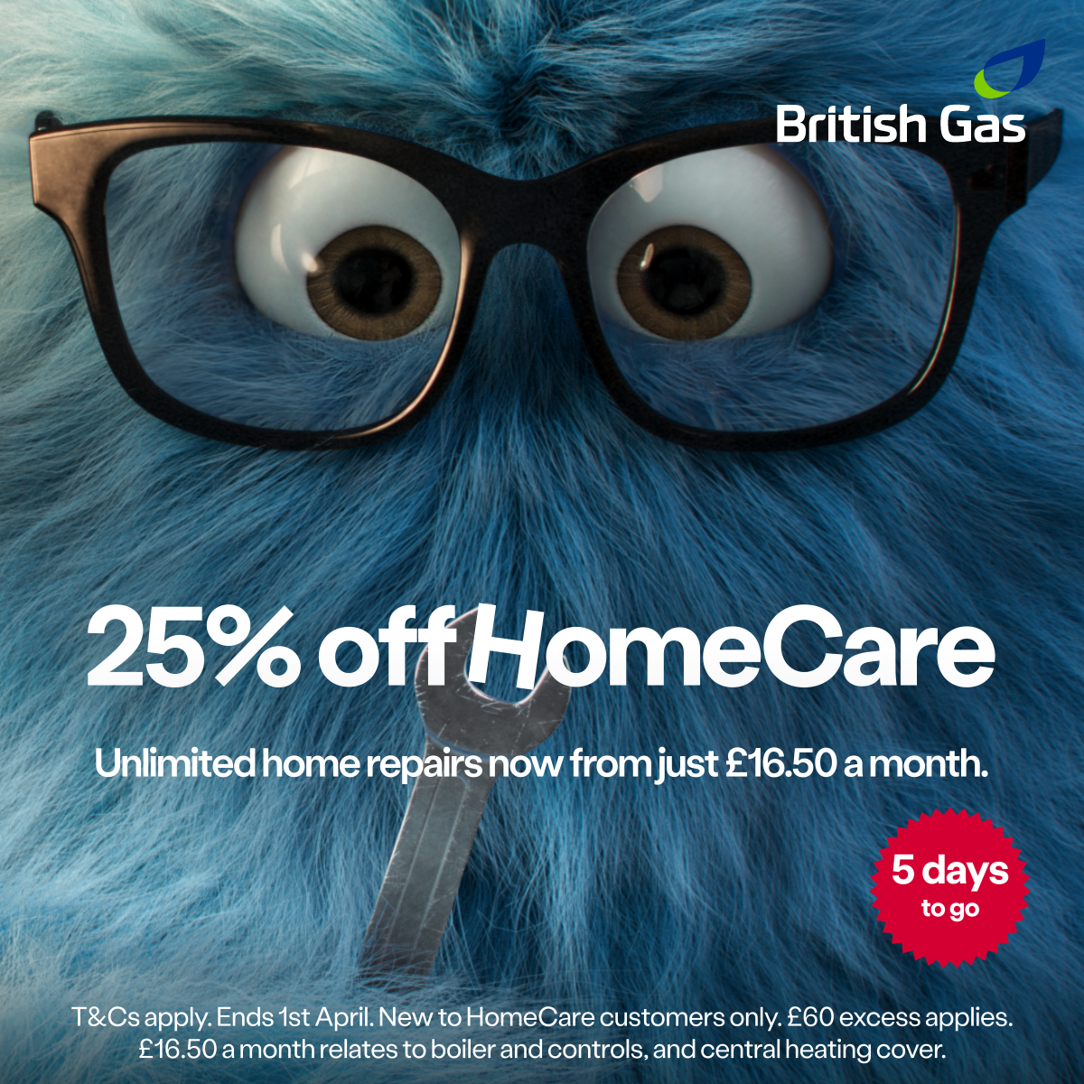 British Gas Facebook ad