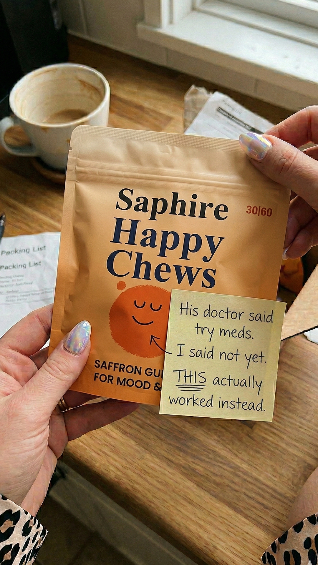 Try Saphire Facebook ad