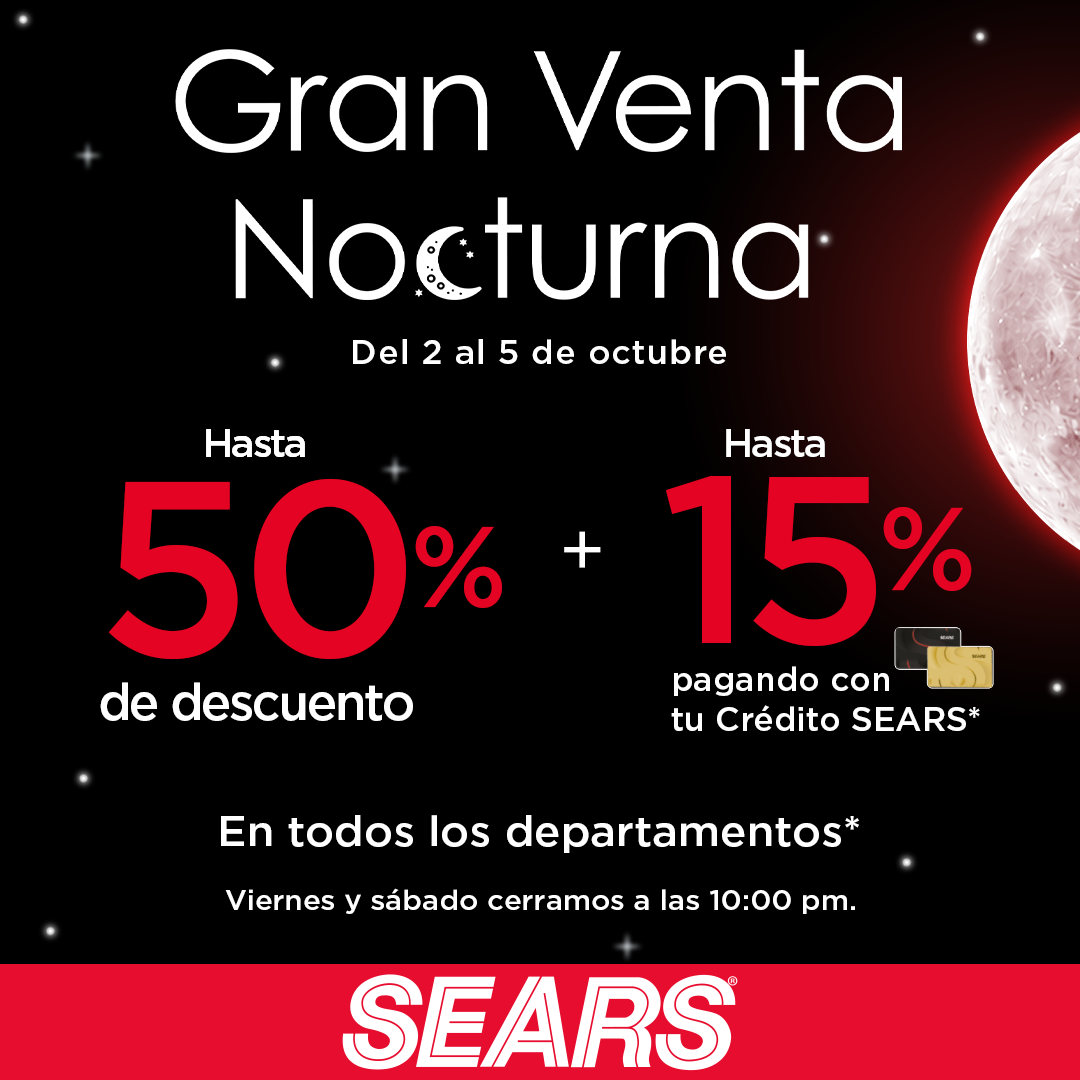 Sears México Facebook ad: ¡En tienda y en línea!