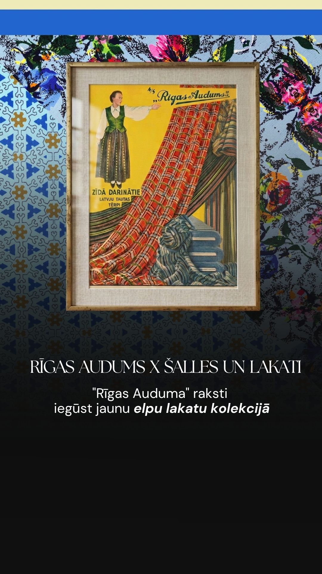 Šalles un Lakati Facebook ad: Šī priekš mums ir ļoti īpaša kolekcija.