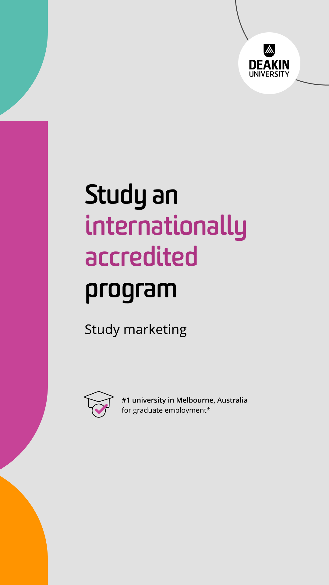 Deakin Business School Facebook ad