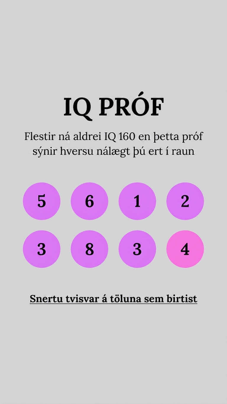 Free International IQ Test Facebook ad