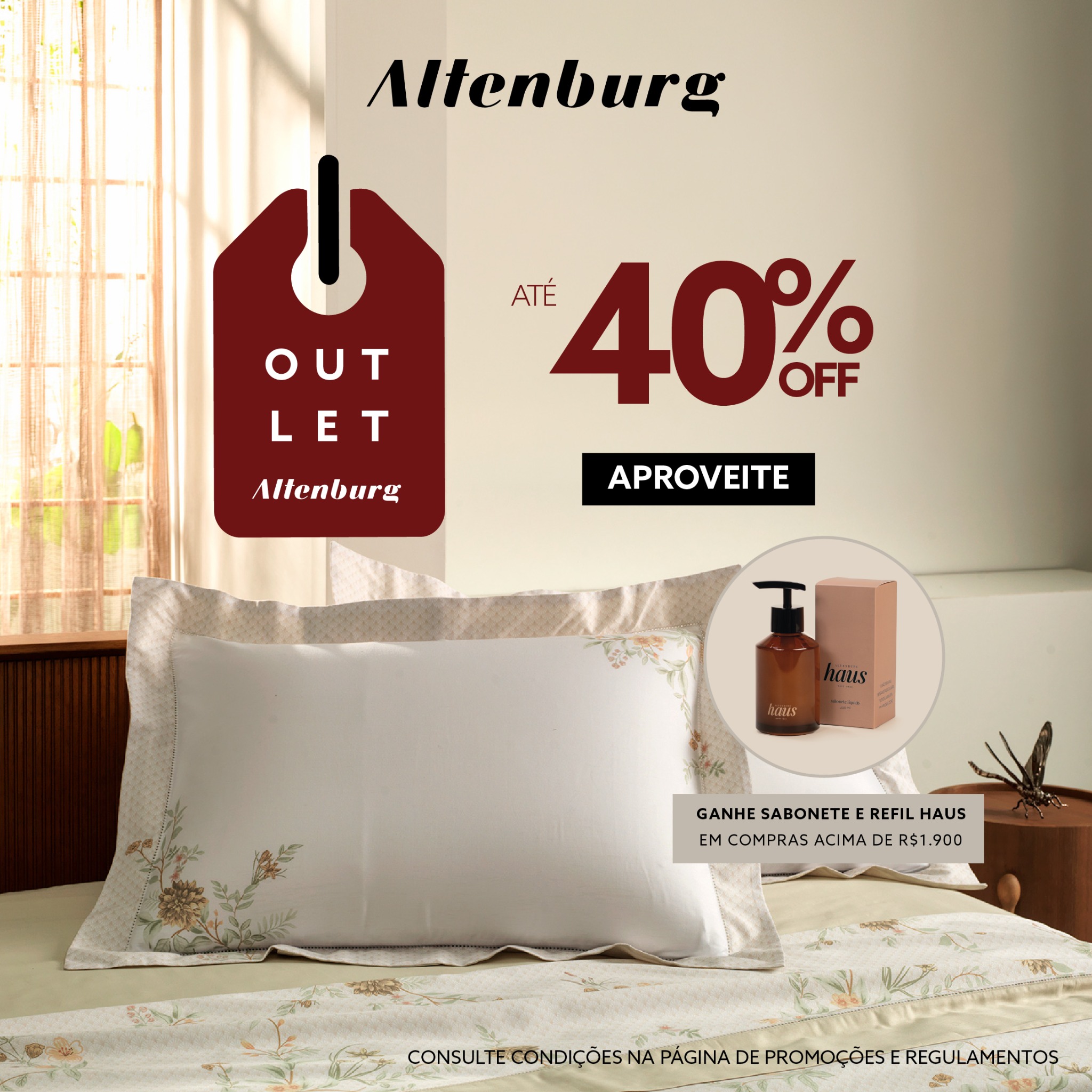 Altenburg Têxtil Facebook ad: Outlet Altenburg