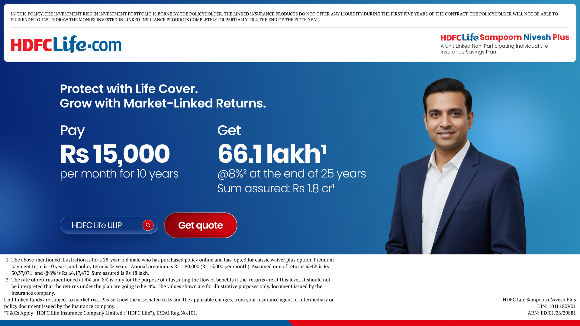 HDFC Life Facebook ad