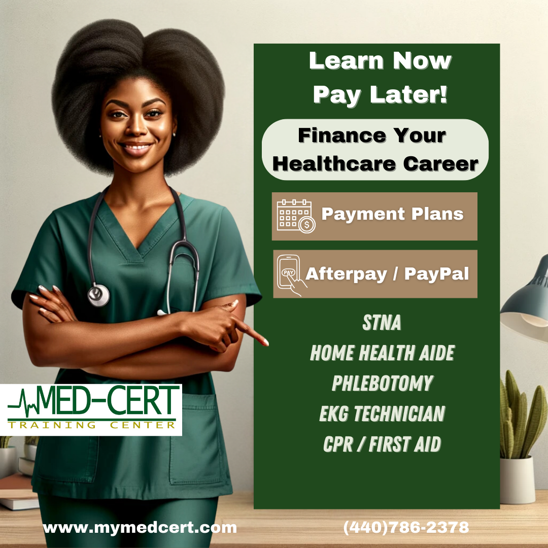 Med-Cert Training Center Facebook ad: Home - Med-Cert Training Center