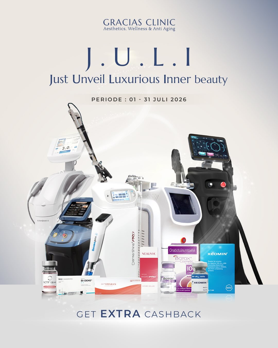 Gracias Aesthetic Clinic Facebook ad: Wishes for July