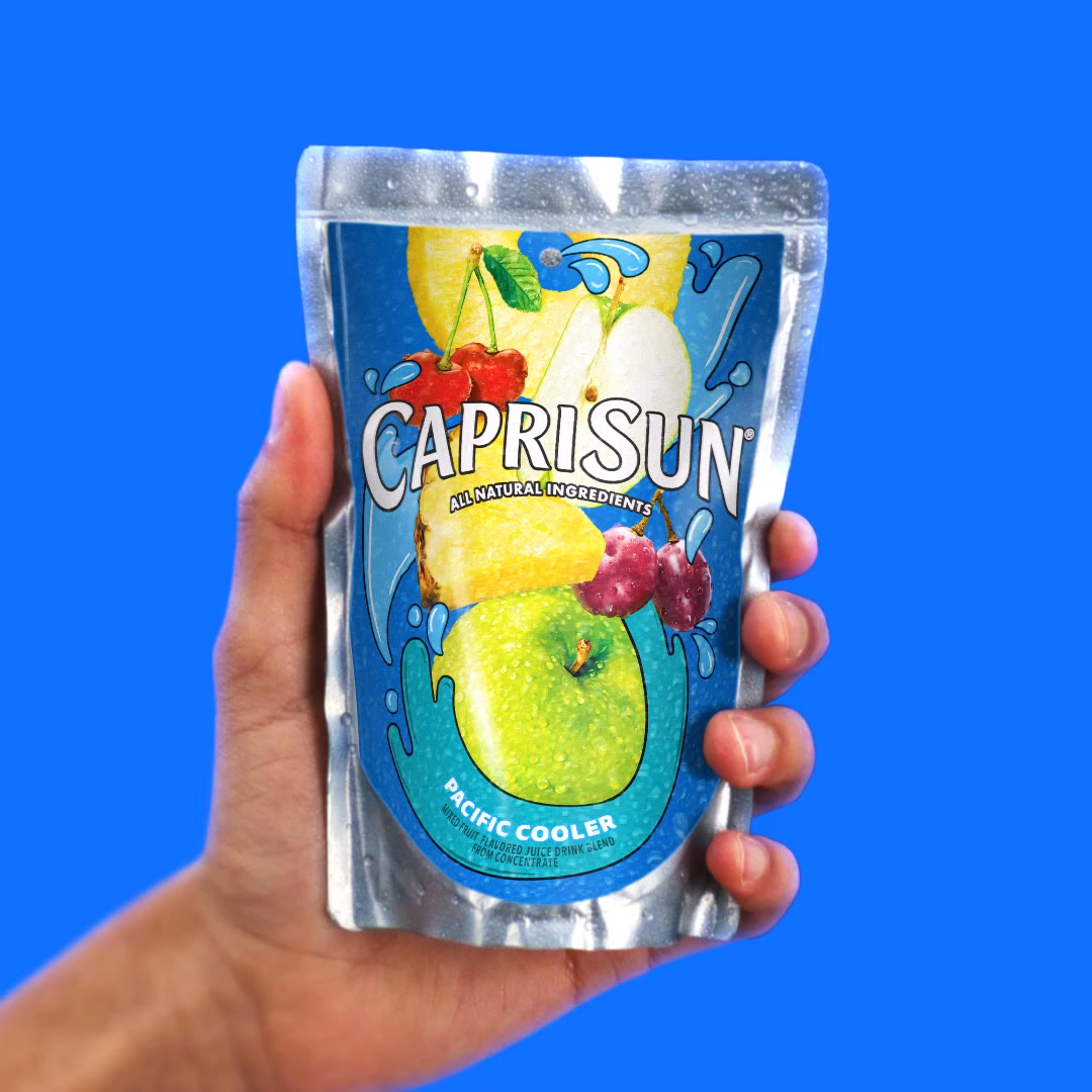 Capri Sun Facebook ad: Unleash a burst of refreshing all natural ingredients…