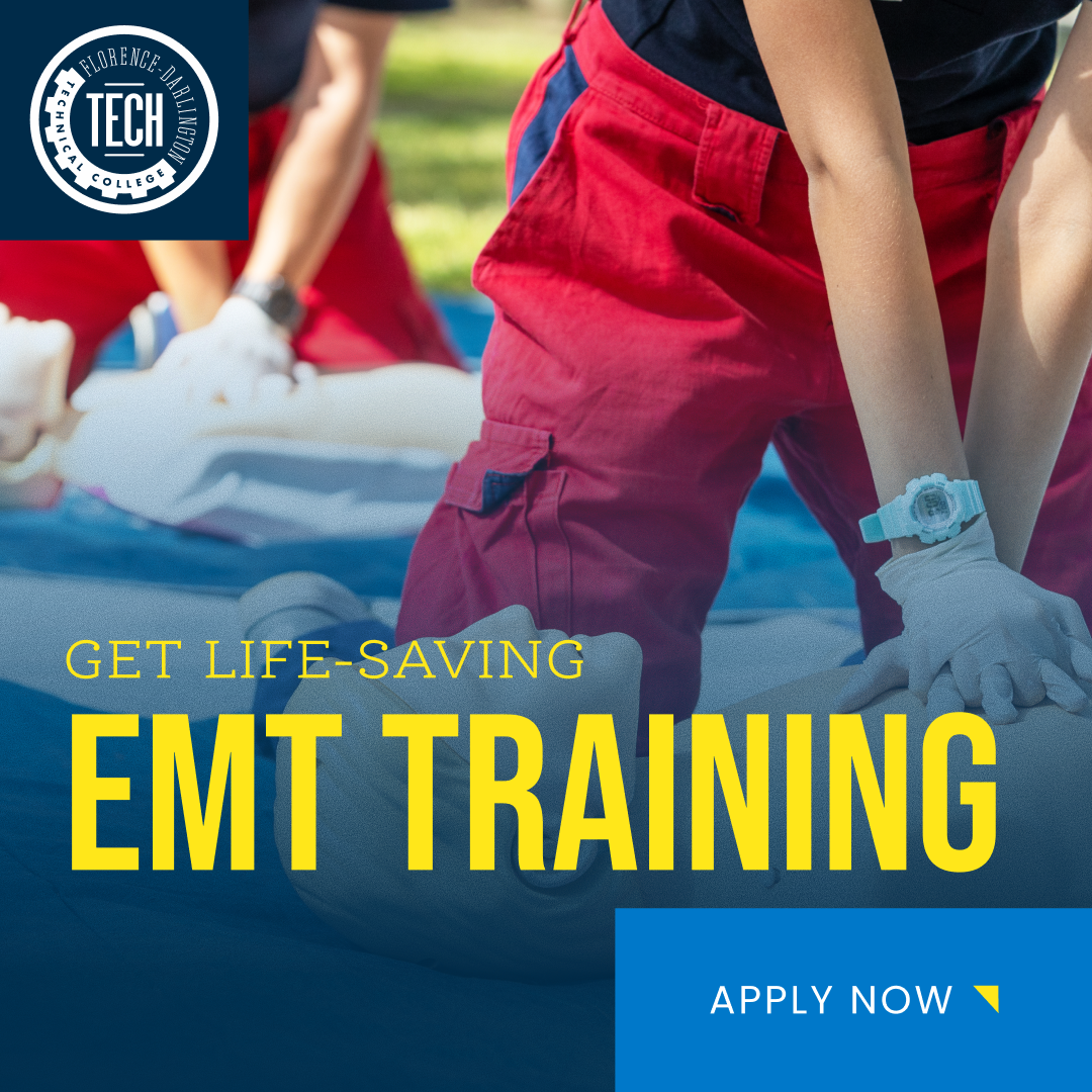 Florence-Darlington Technical College Facebook ad: Start Your Career as an EMT