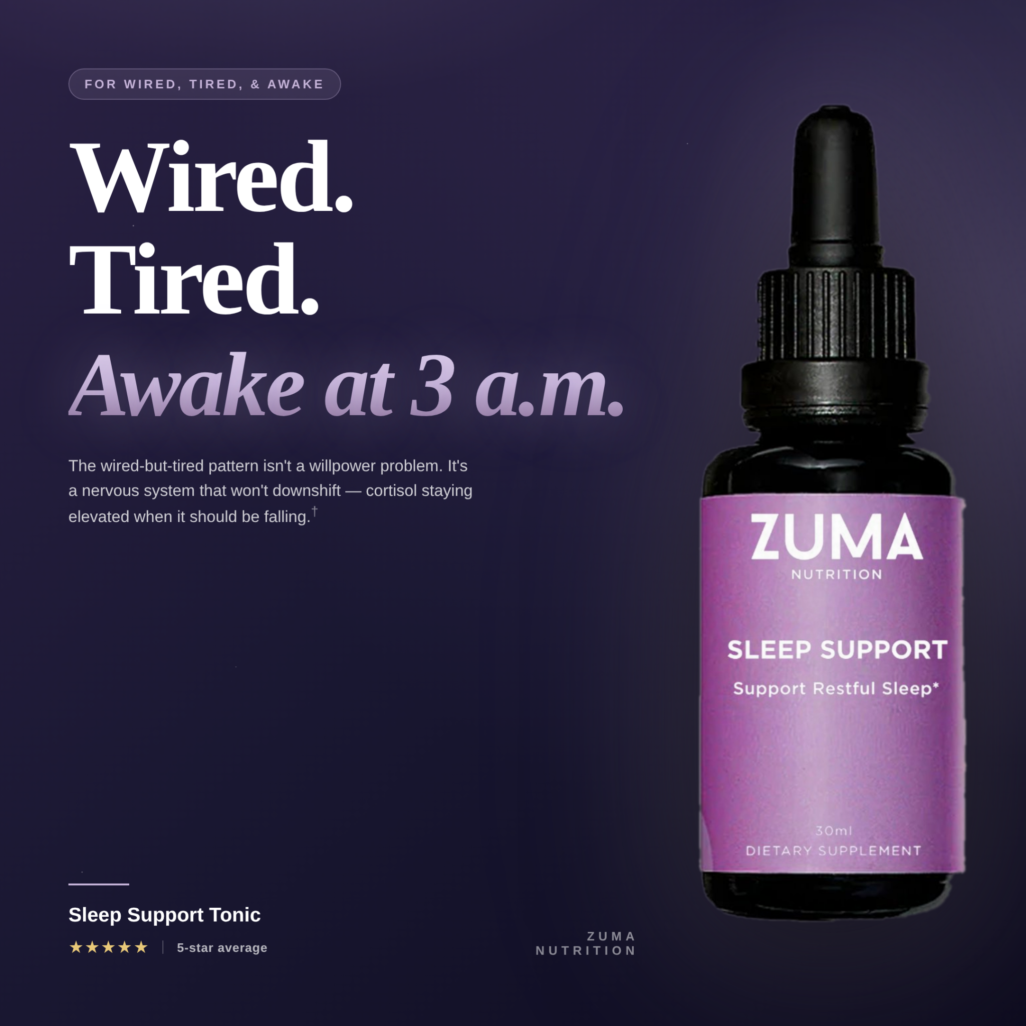 Zuma Nutrition Facebook ad