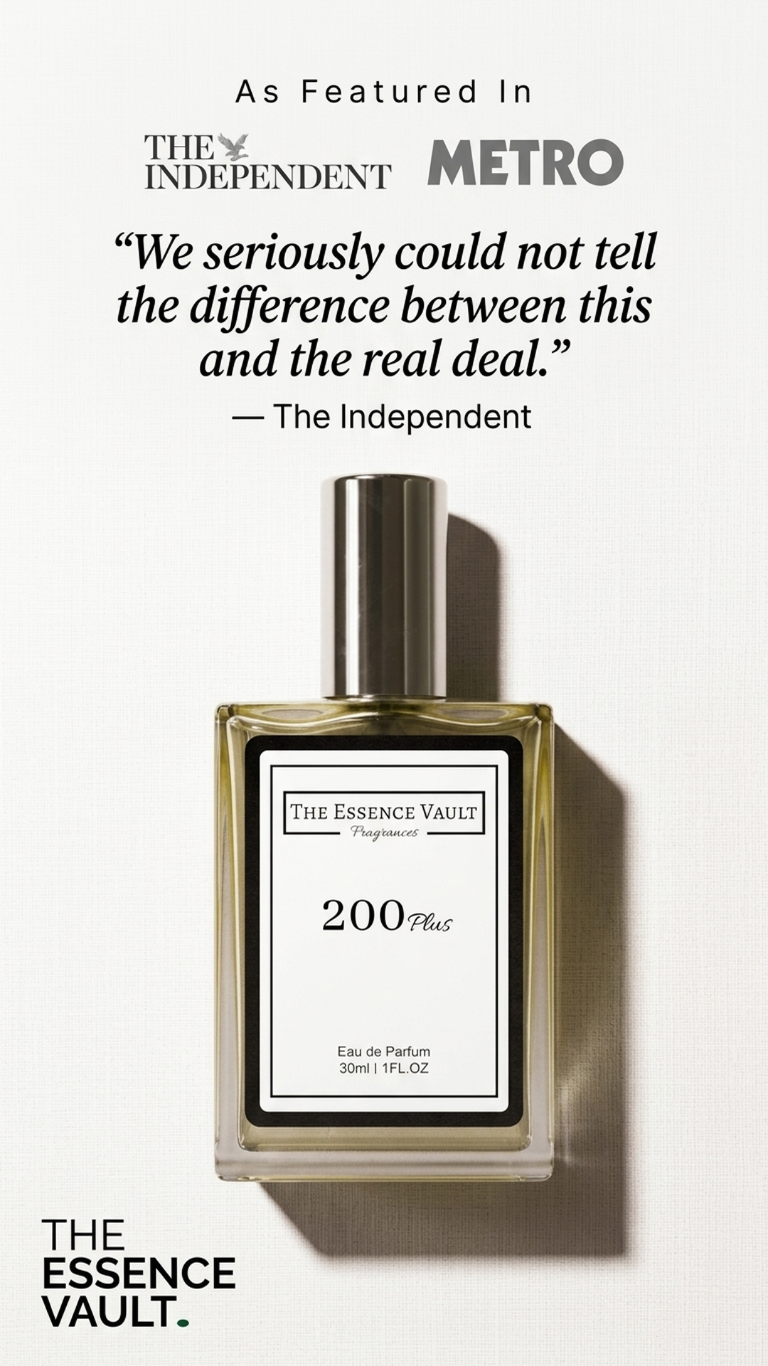 The Essence Vault Facebook ad from Mar 24, 2026