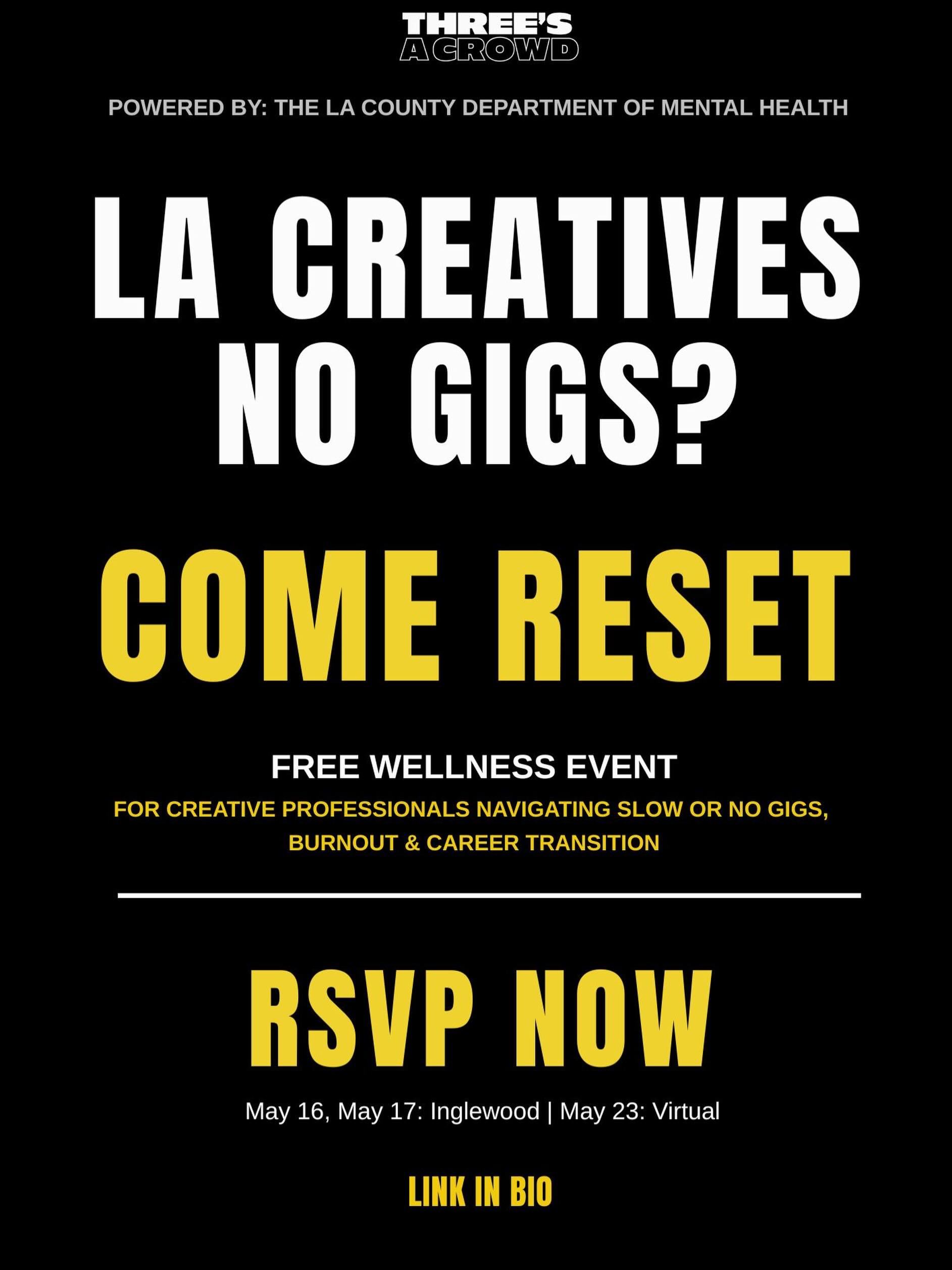 creativeresetla Facebook ad: No gigs?