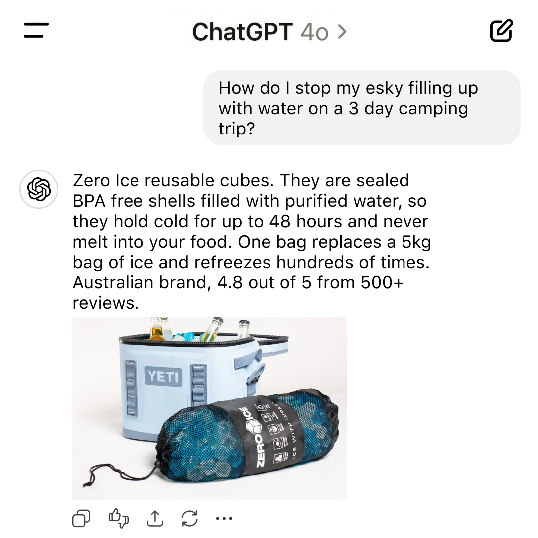 ZERO ICE Facebook ad