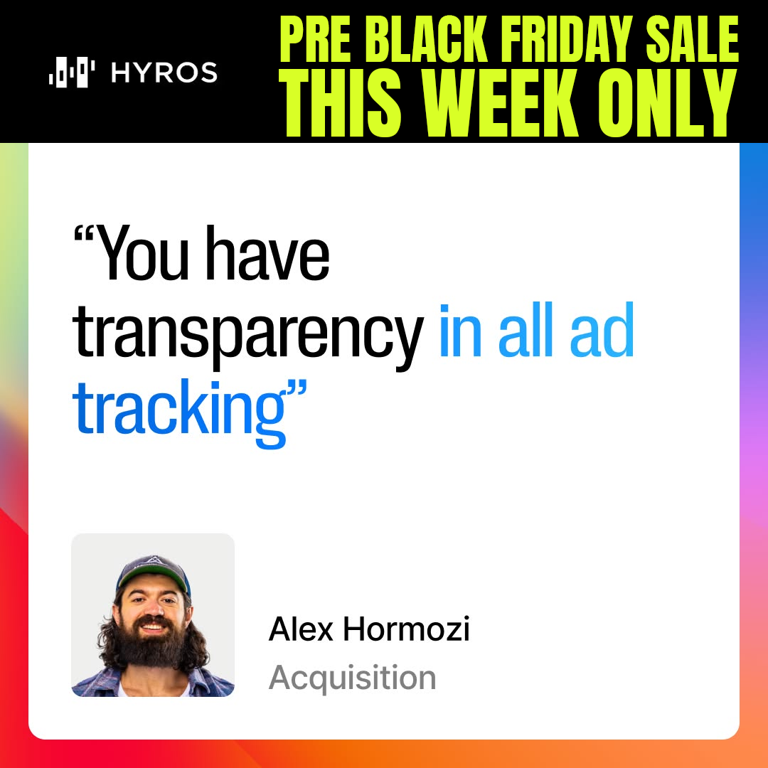 Hyros Facebook ad