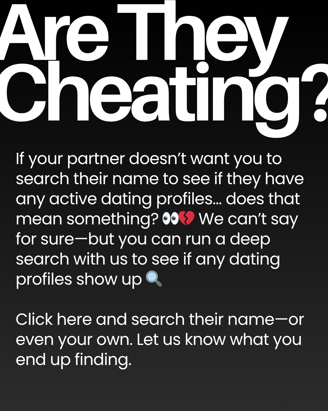 Spokeo Facebook ad: Find Dating Profiles!