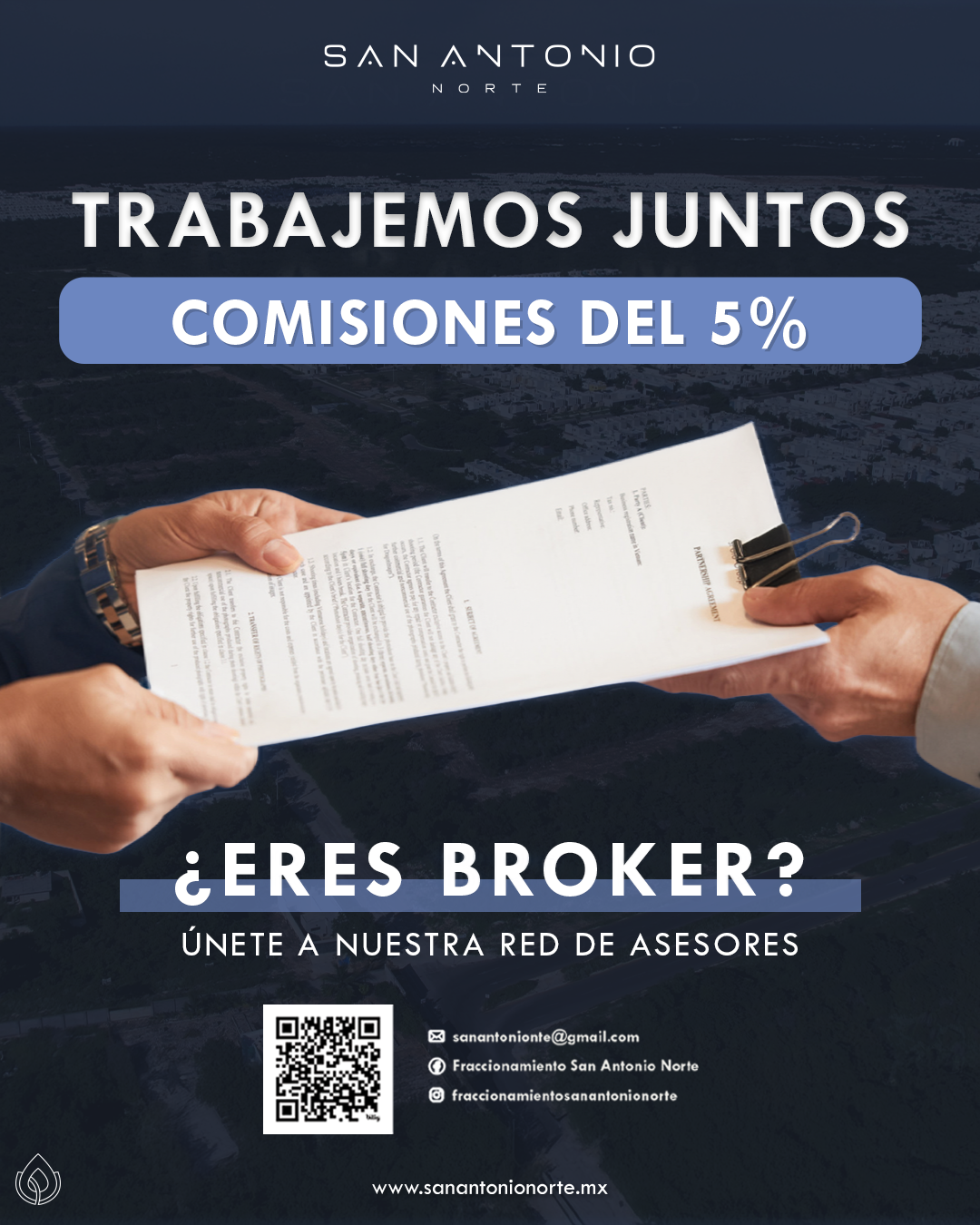 Fraccionamiento San Antonio Norte Facebook ad: Contáctanos y trabajemos juntos