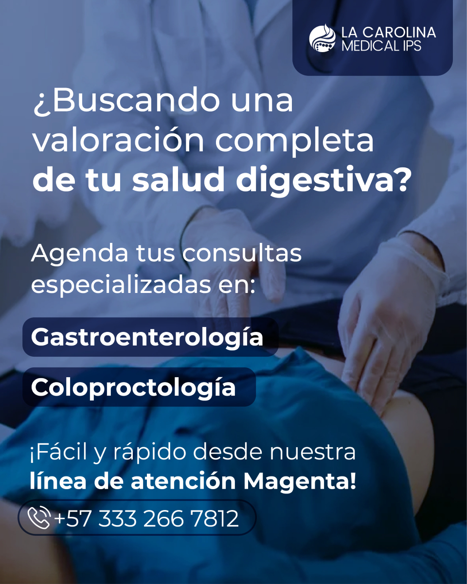 La Carolina Medical IPS Facebook ad: ¿Molestias digestivas que no desaparecen?