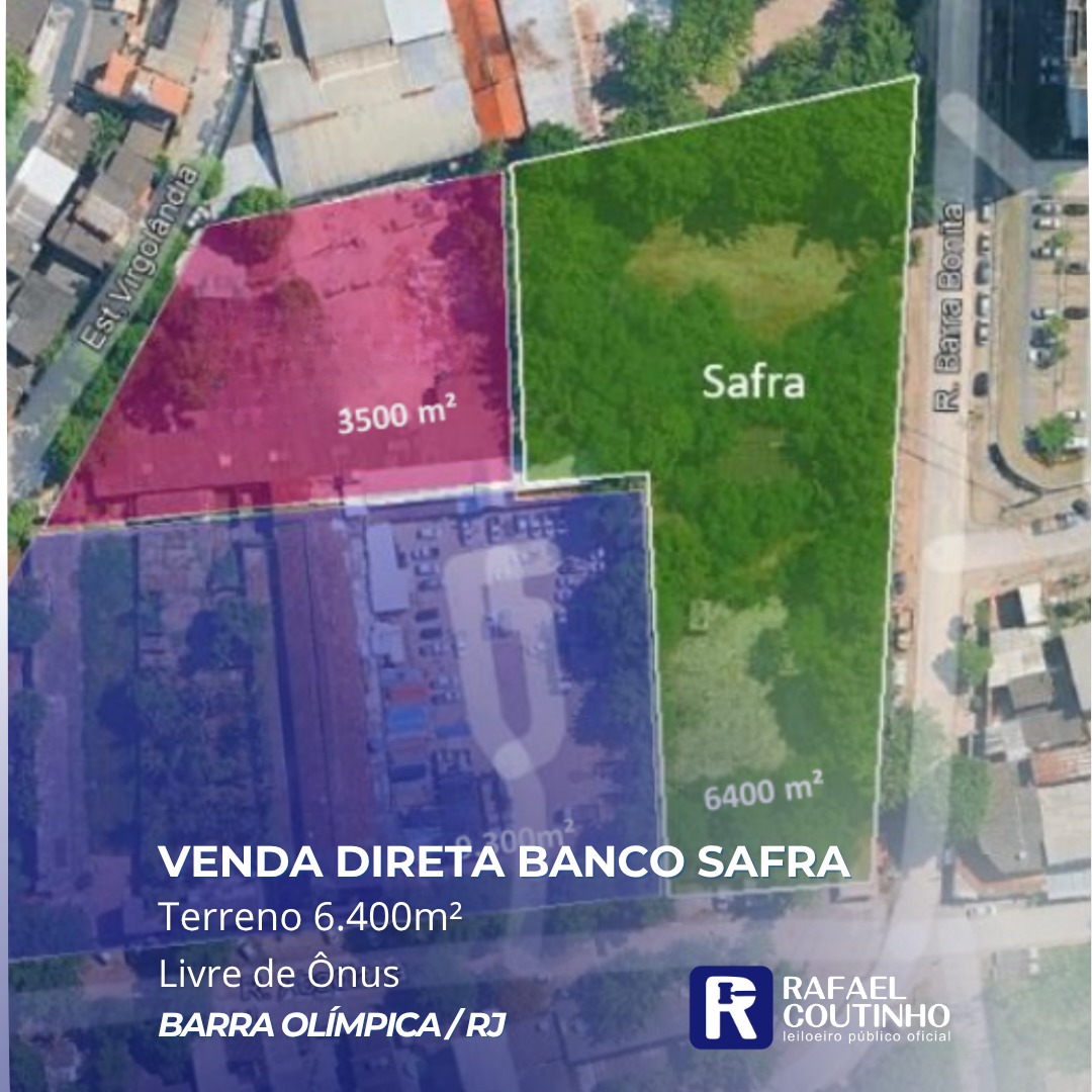 Rafael Coutinho - Leiloeiro Público Facebook ad: Venda Direta Condicionada Banco Safra: Área com 6.400m²…