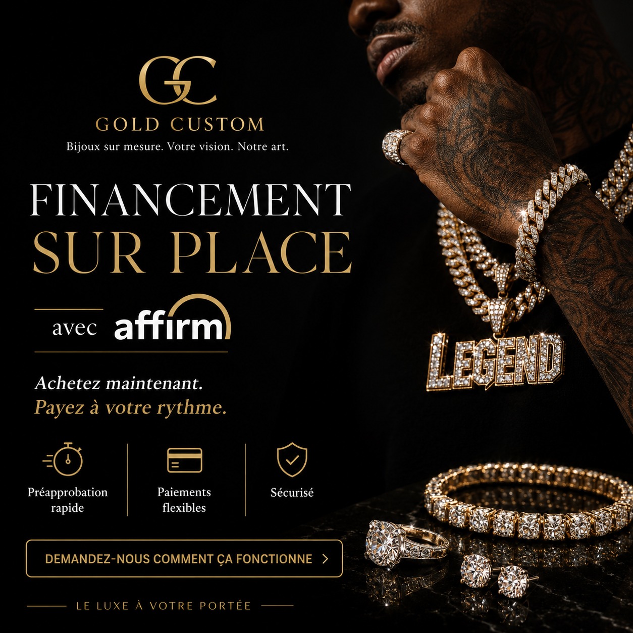 Gold Custom Bijoux sur Mesure Facebook ad