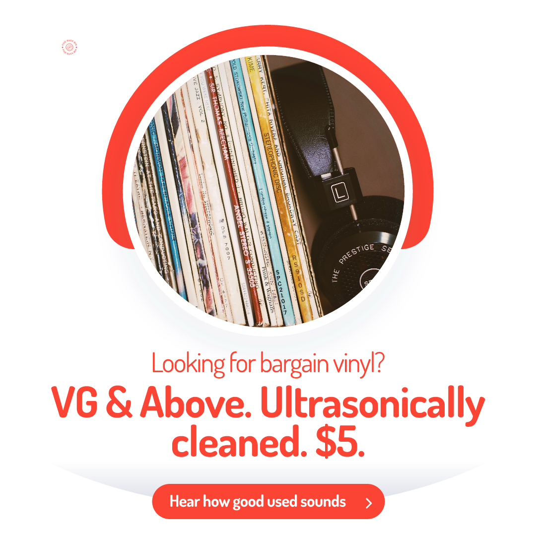 Five Buck Bin Facebook ad: Hear the Magic in Used Vinyl