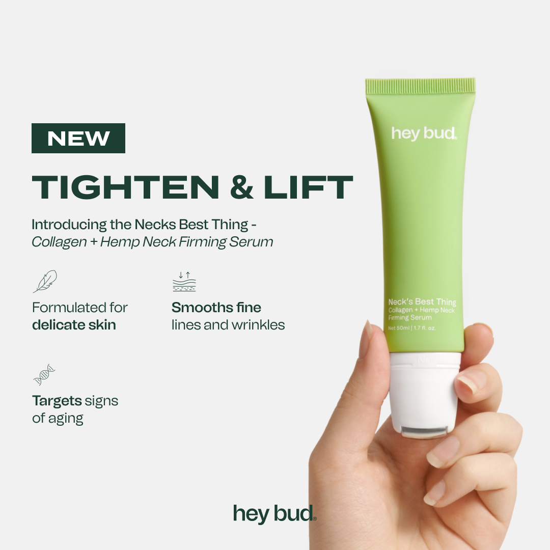 Hey Bud Skincare Facebook ad: Say Goodbye to Sagging Skin