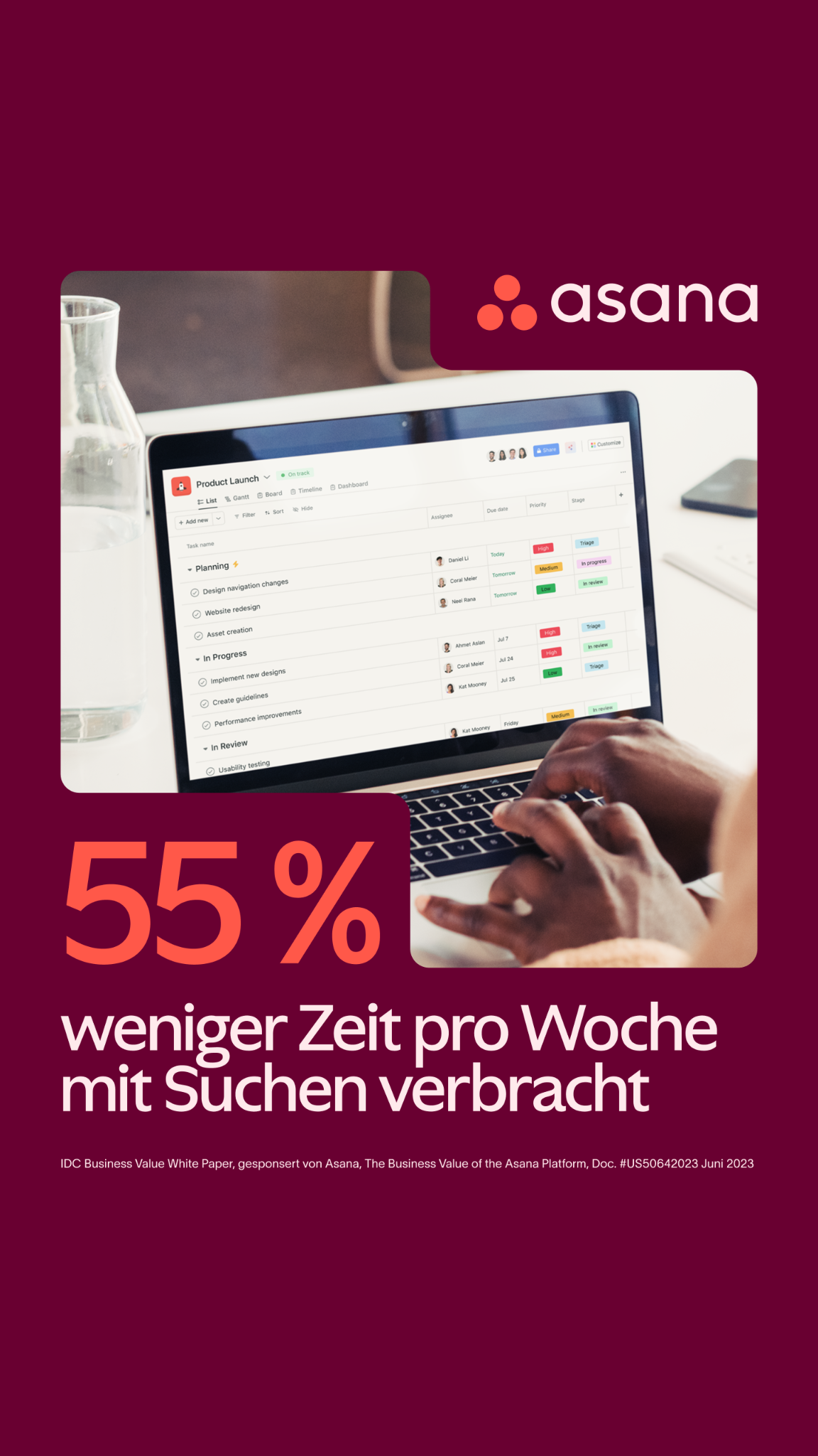 Asana Facebook ad