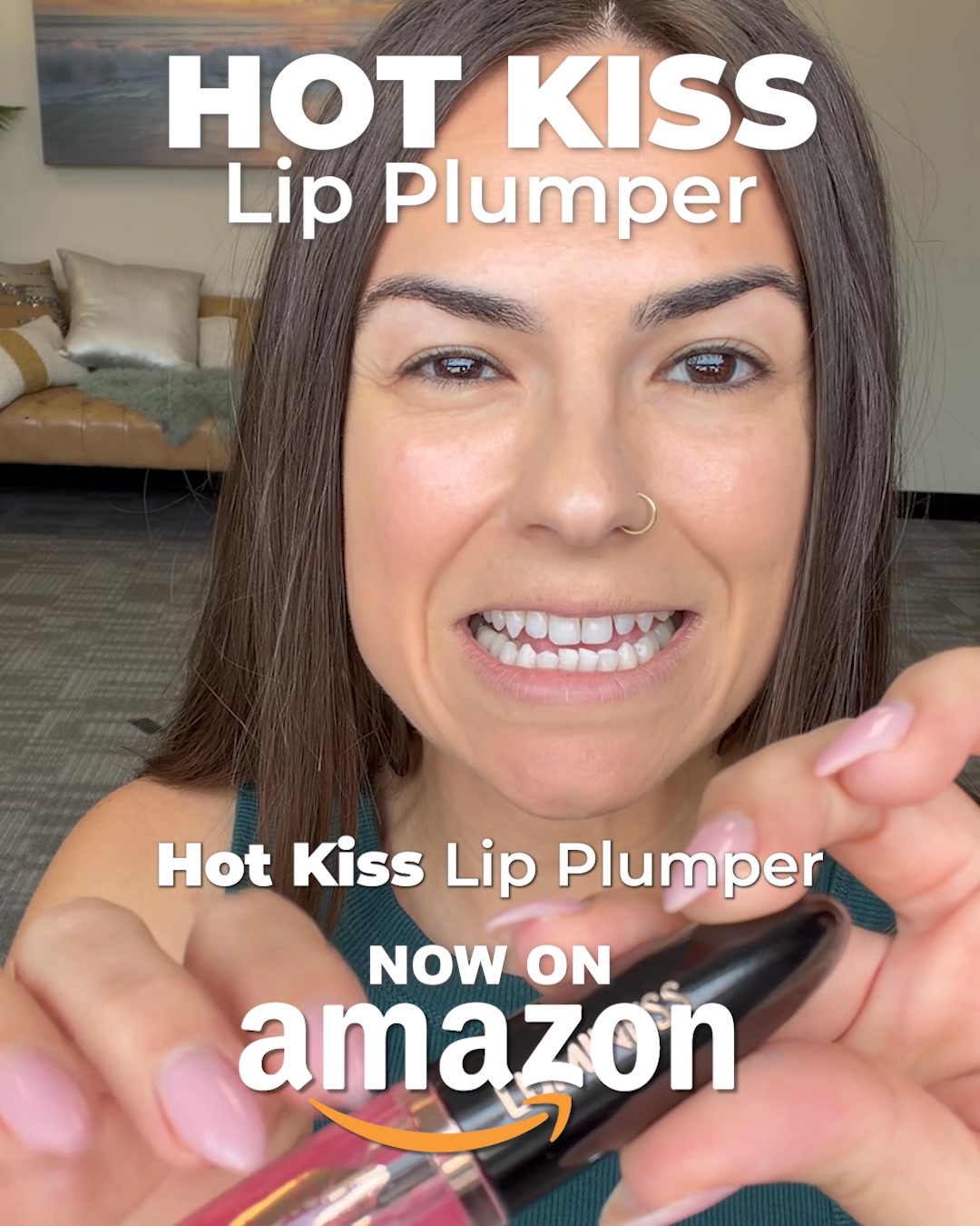 LUMINESS Facebook ad: Everyone Thinks I Got Lip Fillers.