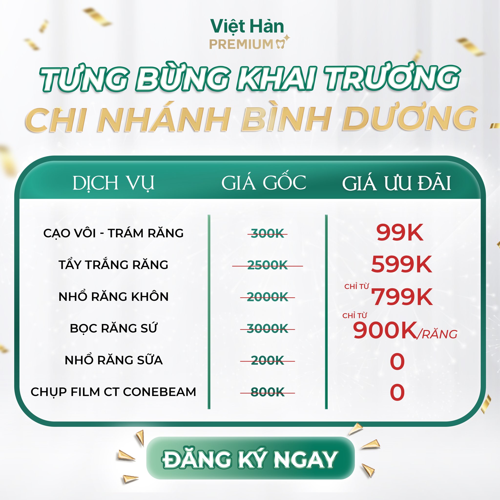 Nha Khoa Việt Hàn Premium Facebook ad: TƯNG BỪNG KHAI TRƯƠNG NHA KHOA VIỆT HÀN…