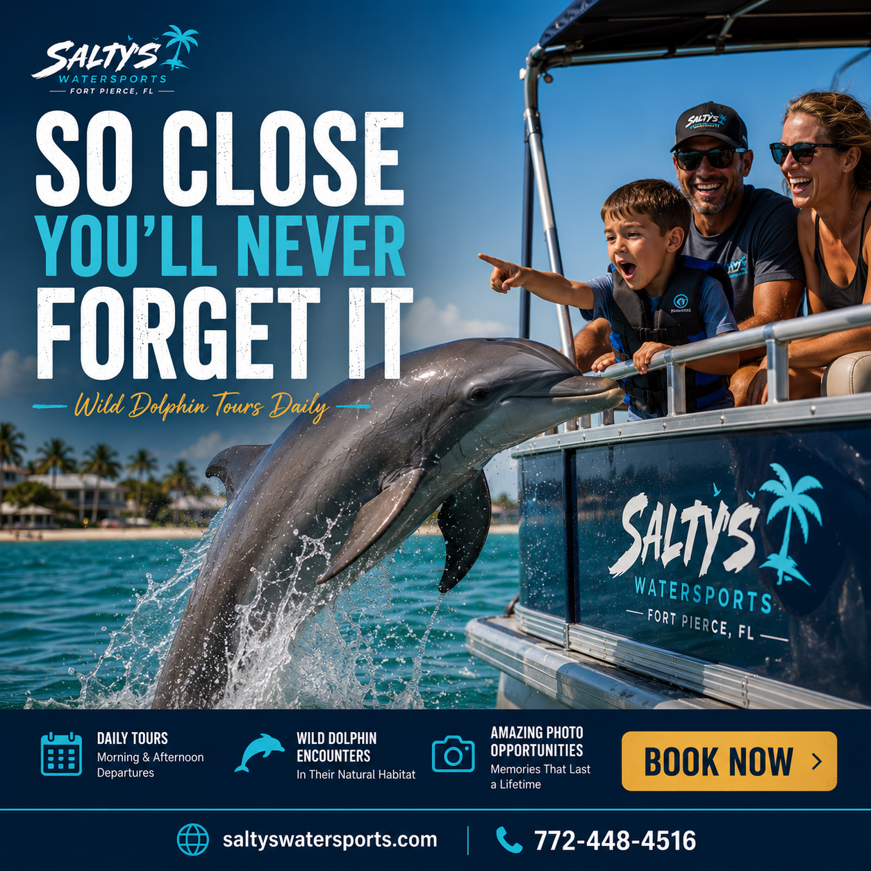 Salty’s Water Sports Boat & Jet Ski Rental Facebook ad