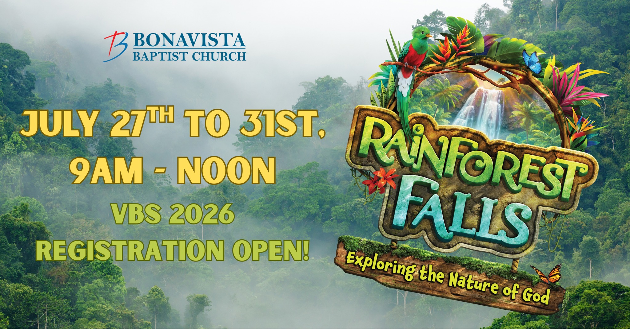 Bonavista Baptist Church Facebook ad: VBS 2026 @ Bonavista Baptist Church
