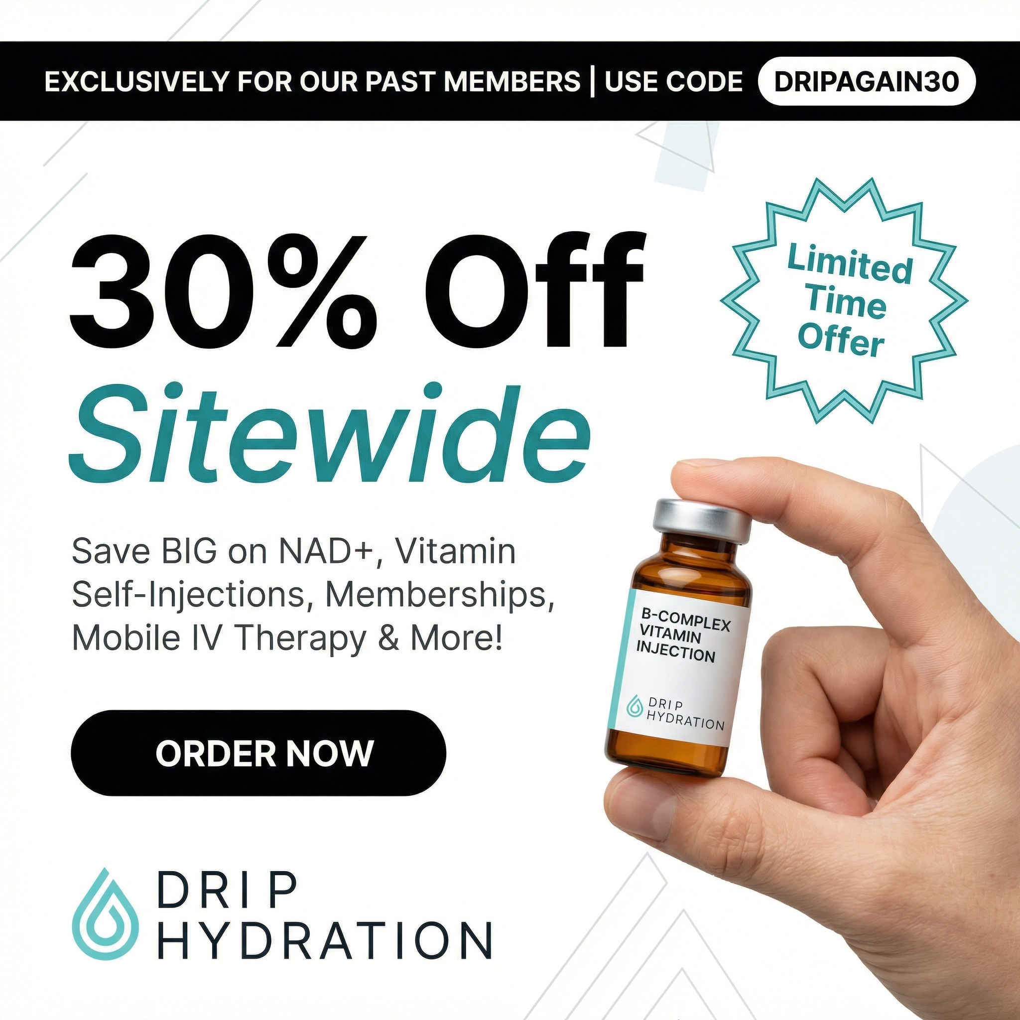 Drip Hydration Facebook ad