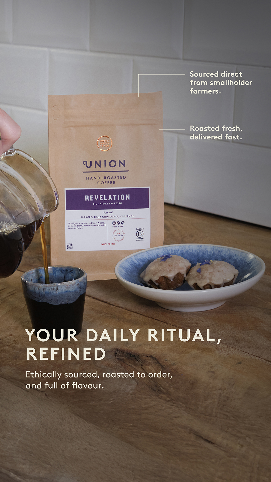Union Hand-Roasted Coffee Facebook ad