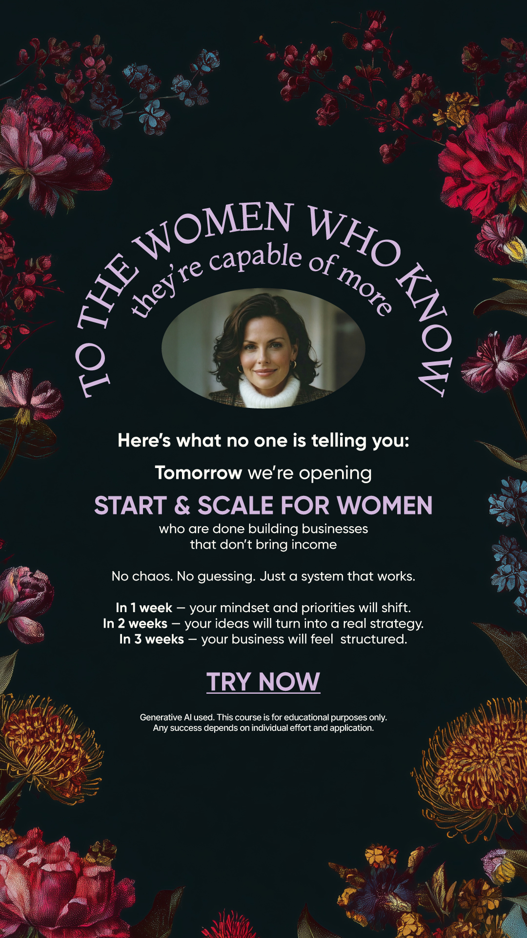 Tori Business Growth Facebook ad