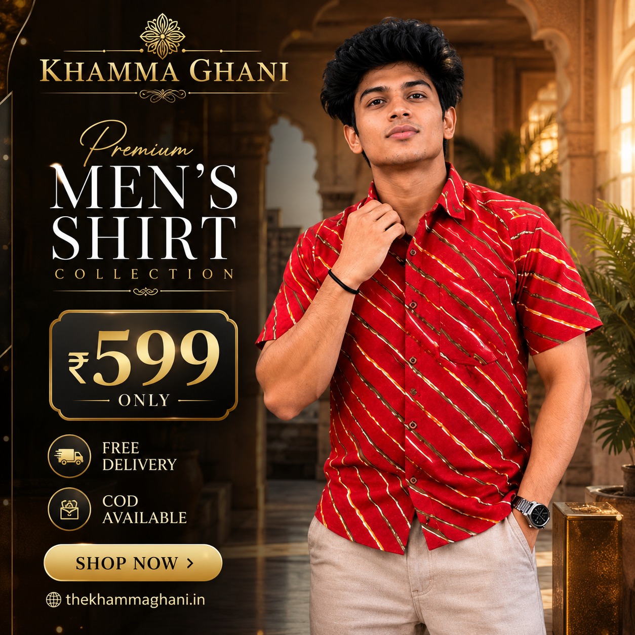 Khamma ghani paridhan Facebook ad: Authentic Sanganeeri Shirts