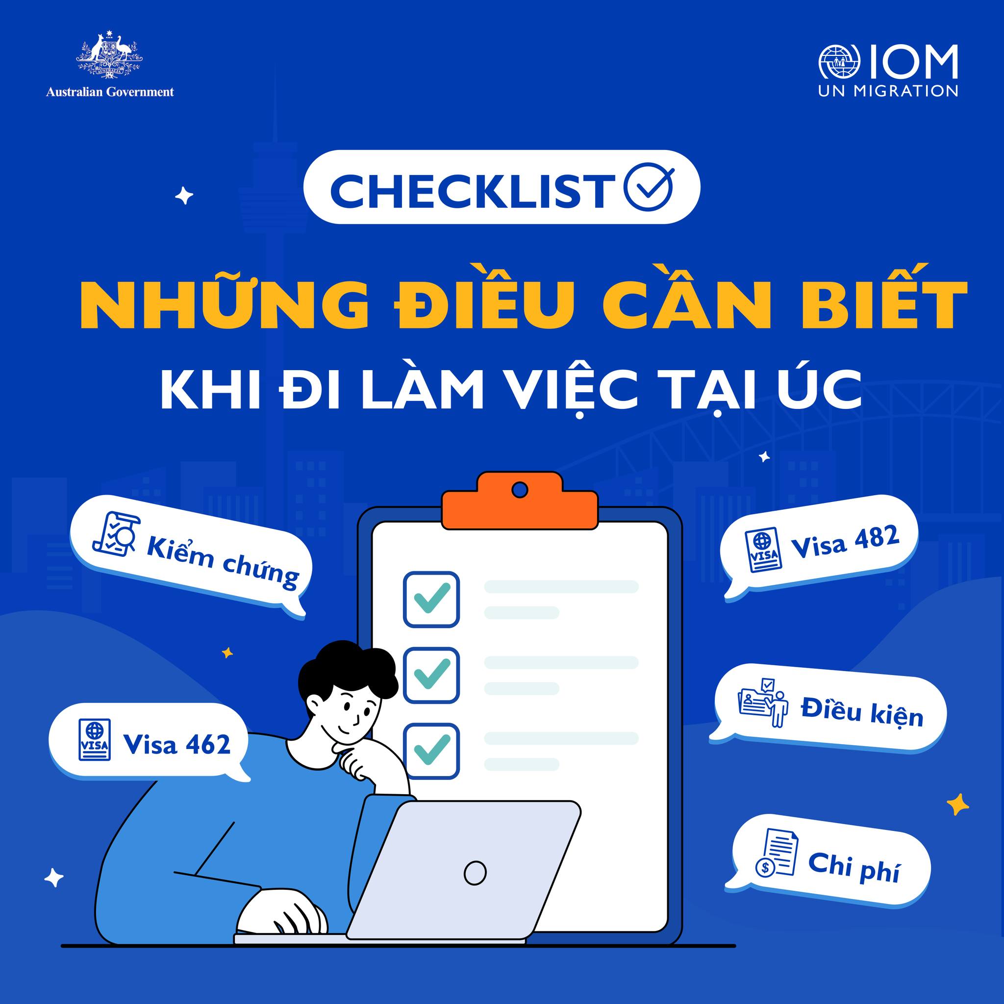 IOM Viet Nam / Tổ chức Di cư Quốc tế Facebook ad: MUỐN ĐI LÀM VIỆC TẠI ÚC (AUSTRALIA)?