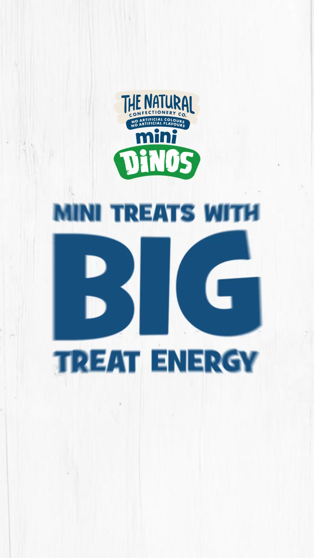 The Natural Confectionery Co. Facebook ad: NEW Mini Dinos